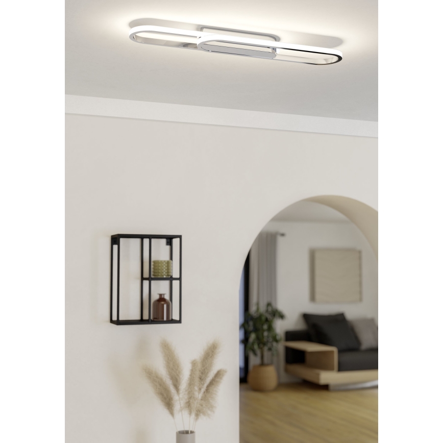 Eglo - Oprawa sufitowa LED LED/20W/230V 2700/4000/6500K błyszczący chrom