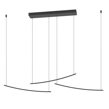 Eglo - LED ściemnialna lampa wisząca na lince LED/22W/230V 2700/4000/6500K czarna