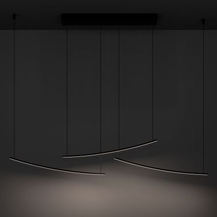 Eglo - LED ściemnialna lampa wisząca na lince LED/22W/230V 2700/4000/6500K czarna