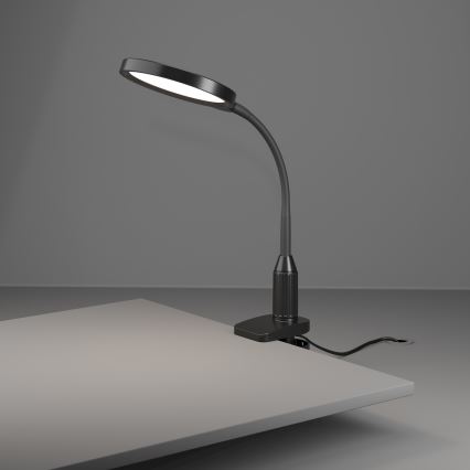 Eglo - ściemnialna giętna lampa z klipsem LED/5,5W/230V 2700/4000/6500K czarna