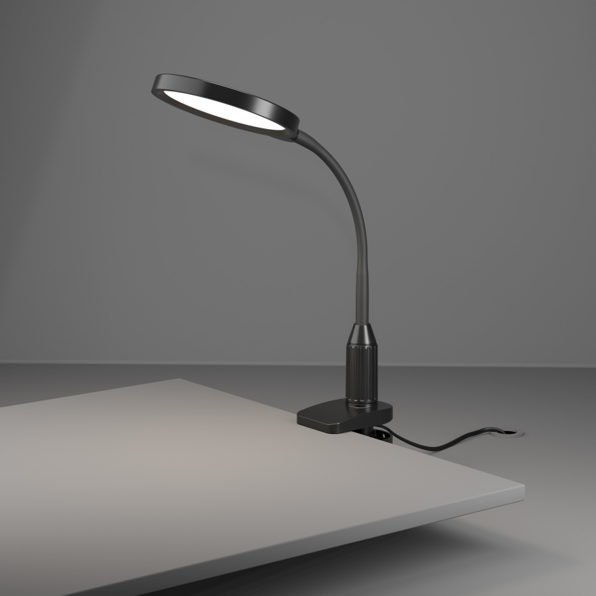 Eglo - ściemnialna giętna lampa z klipsem LED/5,5W/230V 2700/4000/6500K czarna