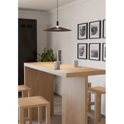 Eglo - LED RGBW ściemnialny żyrandol na linkach LED/15,5W/230V 2700-6500K czarny