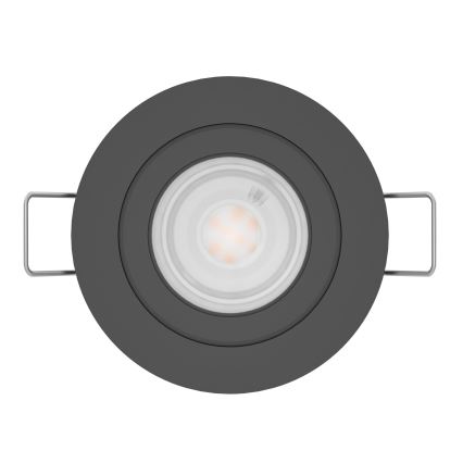 Eglo - LED oprawa punktowa wpuszczana do łazienki 1xGU10/4,5W/230V IP44 czarna