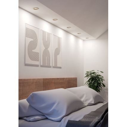 Eglo - LED wpuszczana oprawa punktowa 1xGU10/4,5W/230V chrom matowy