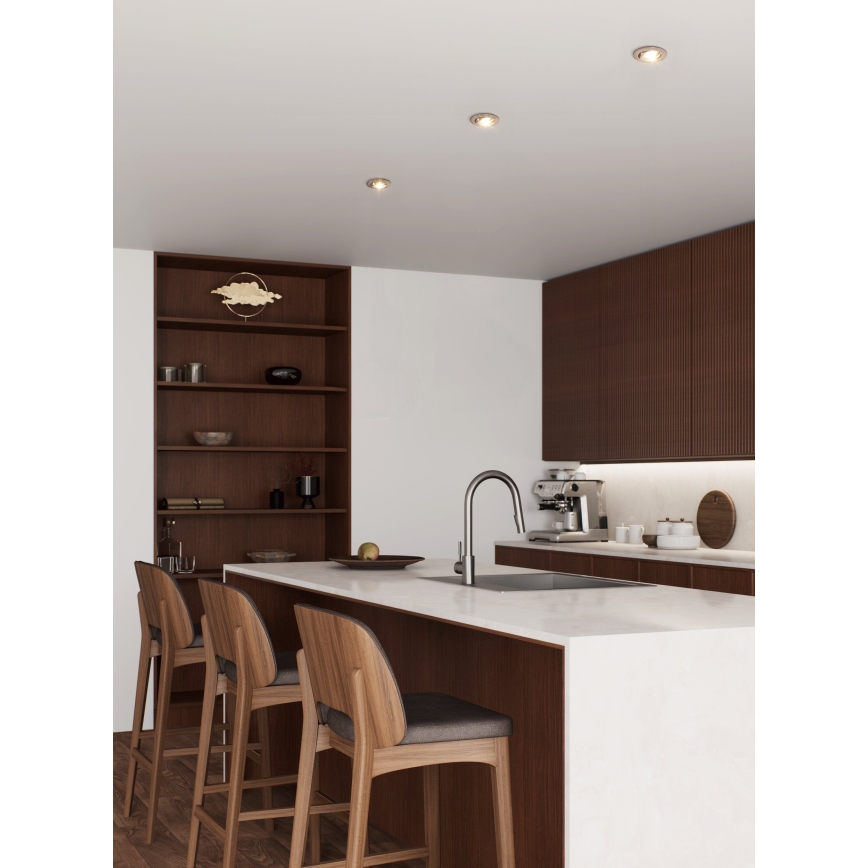 Eglo - LED wpuszczana oprawa punktowa 1xGU10/4,5W/230V chrom matowy