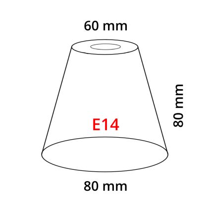 Eglo 902262 - Abażur MY CHOICE E14 śr.8 cm