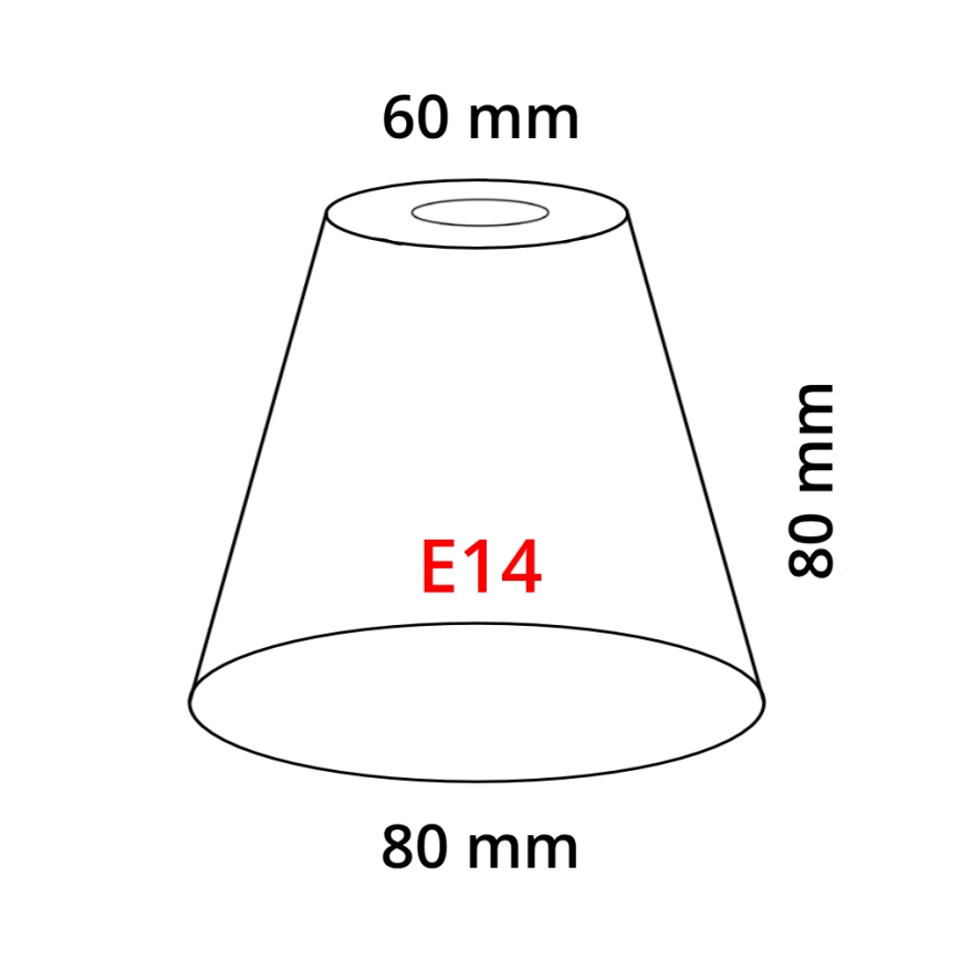 Eglo 902262 - Abażur MY CHOICE E14 śr.8 cm