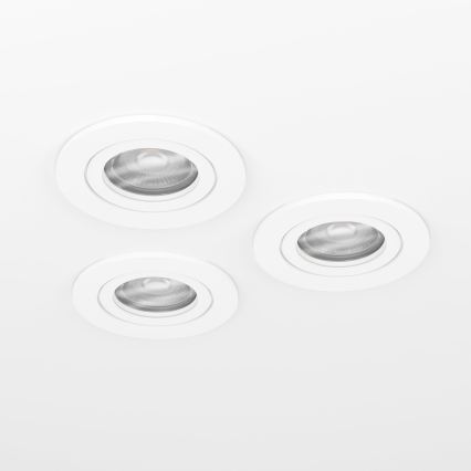 Eglo - ZESTAW 3x wpuszczane oprawy punktowe LED/4,8W/230V 2700/4000/6500K białe