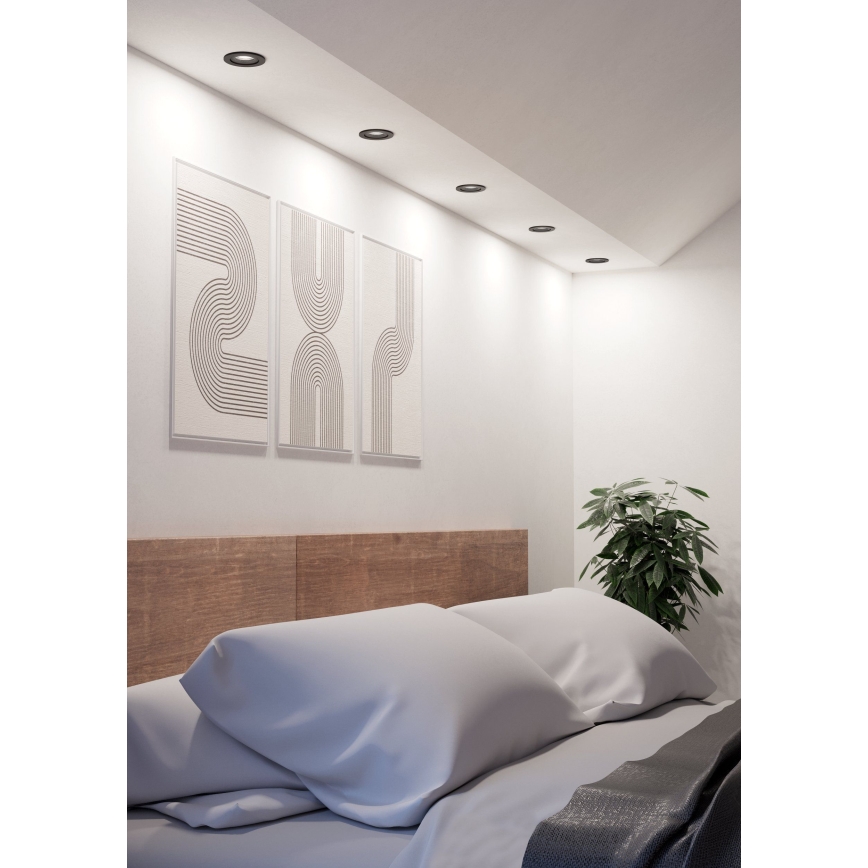 Eglo - LED wpuszczana oprawa punktowa LED/4,8W/230V 2700/4000/6500K czarna
