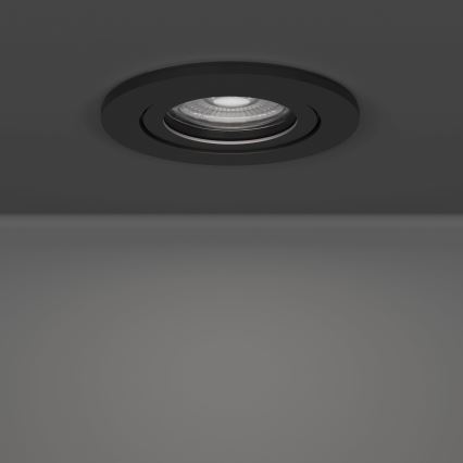 Eglo - ZESTAW 3x wpuszczane oprawy punktowe LED/4,8W/230V 2700/4000/6500K czarne