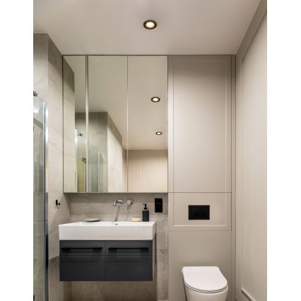 Eglo - ZESTAW 3x LED wpuszczanych opraw sufitowych do łazienki LED/4,9W/230V 2700/4000/6500K śr. 8,8 cm IP65 czarne