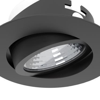 Eglo - ZESTAW 3x ściemnialne oprawy wpuszczane LED/6,4W/230V śr. 8,8 cm czarne