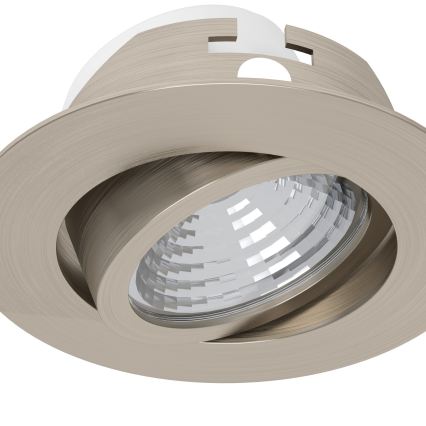 Eglo - ZESTAW 3x LED ściemnialne oprawy wpuszczane LED/6,4W/230V śr. 8,8 cm matowy chrom