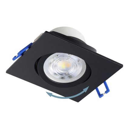 Eglo - ZESTAW 3x ściemnialne wpuszczane oprawy sufitowe LED/4,8W/230V 8,8x8,8 cm czarne