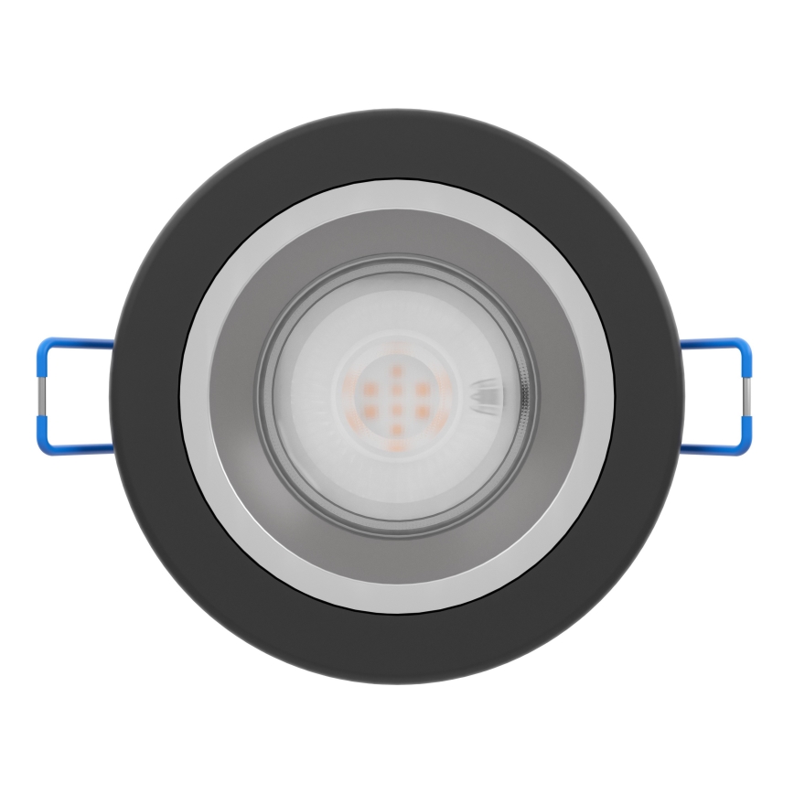 Eglo - LED ściemnialna oprawa wpuszczana do łazienki LED/4,8W/230V 2700/4000/6500K IP44 czarna