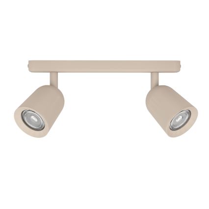 Eglo - Oprawa punktowa 2xGU10/10W/230V beżowa