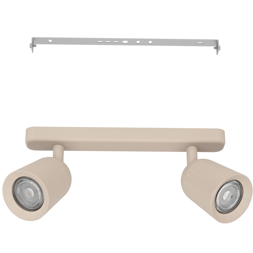 Eglo - Oprawa punktowa 2xGU10/10W/230V beżowa