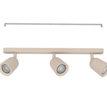 Eglo - Oprawa punktowa 3xGU10/10W/230V beżowa