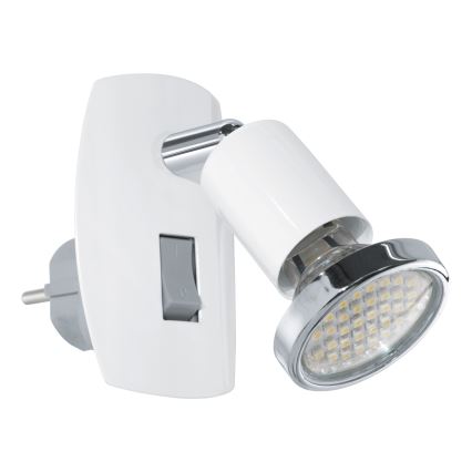 Eglo - Oprawa wtyczkowa LED 1xGU10/2,8W/230V biała