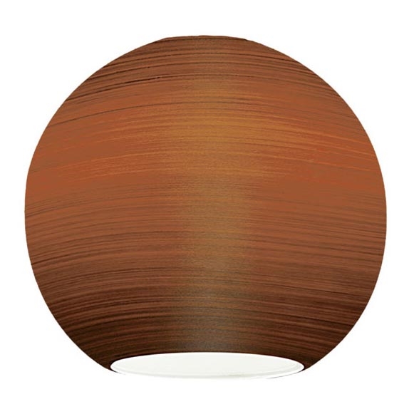EGLO 90251 - Wymienne szkło do żyrandola, lampki stołowej, lampy sufitowej i reflektora MY CHOICE E14 o średnicy 9 cm, brązowe z efektem przecierania