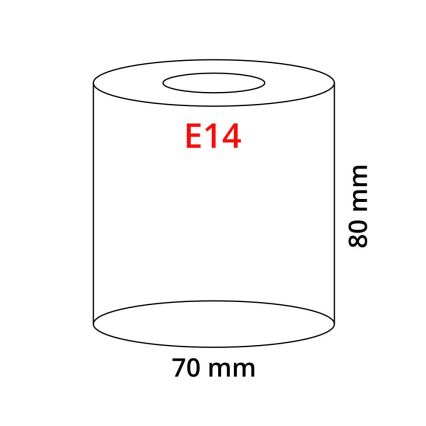 EGLO 90255 - Szkło MY CHOICE E14 śr. 7 cm brązowe