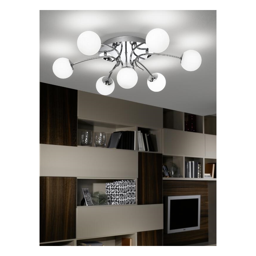 EGLO 90458 - Nástěnné stropní svítidlo GAMBO 7xG9/25W bílé opálové sklo