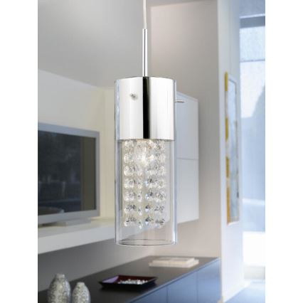 EGLO 90695 - Lustr závěsný DIAMOND 1xE14/60W Křišťál