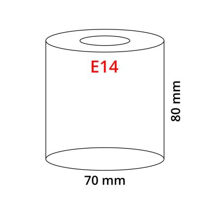 Eglo 90858 - Abażur MY CHOICE E14 śr.7 cm czarno-biały