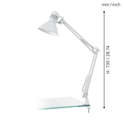 Eglo - Lampa stołowa 1xE27/40W/230V