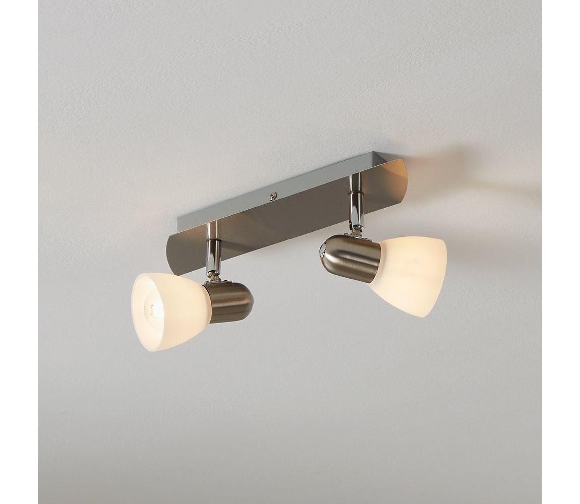 EGLO 90984 - Lampa sufitowa ENEA 2xE14/40W nikiel mat / satyna