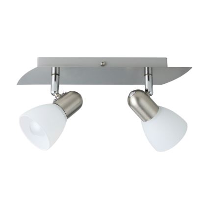 Eglo - Lampa sufitowa 2xE14/40W nikiel mat / satyna