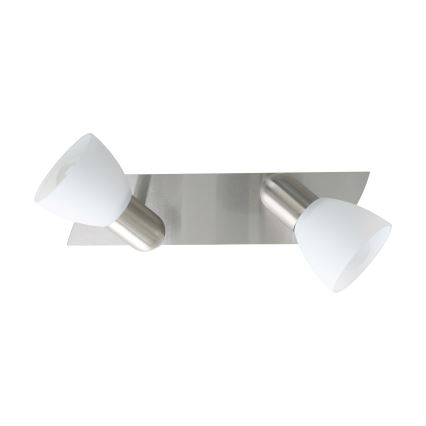 Eglo - Lampa sufitowa 2xE14/40W nikiel mat / satyna