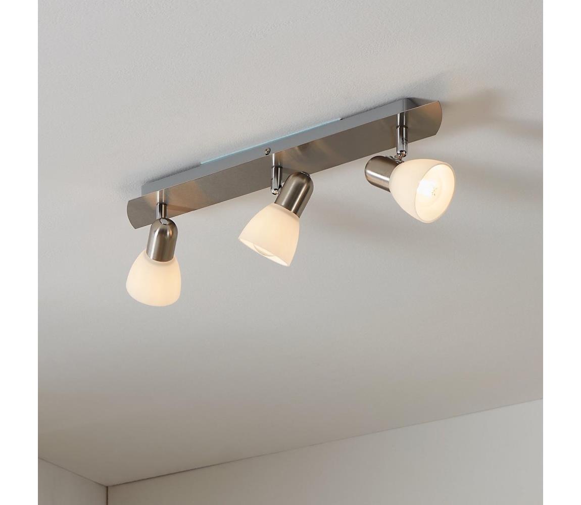 EGLO 90985 - Lampa sufitowa ENEA 3xE14/40W nikiel mat / satyna
