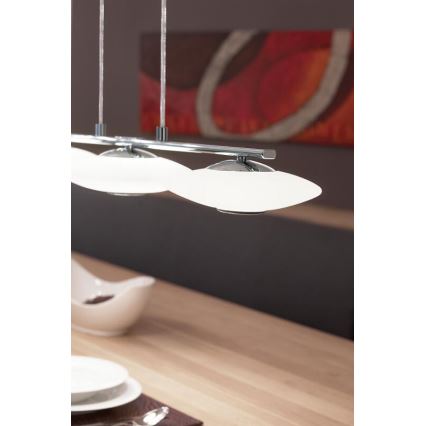 Eglo 91595 - Lustr MELINA 3xG9/40W bílé opálové sklo