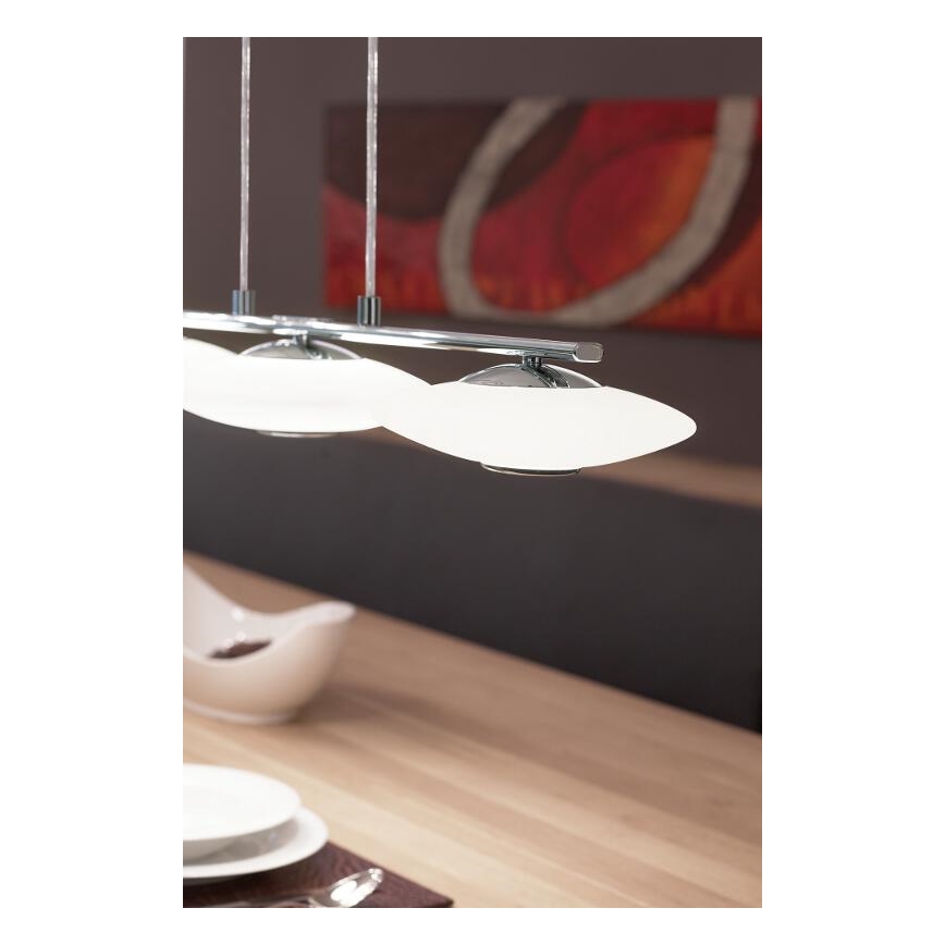 Eglo 91595 - Lustr MELINA 3xG9/40W bílé opálové sklo