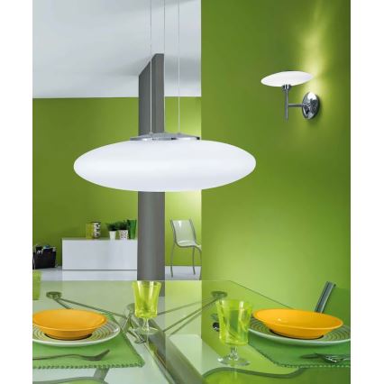 EGLO 91596 - Kinkiet MELINA 1xG9/48W biały/opalone szkło