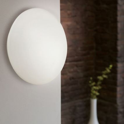 EGLO 91685 - Lampa Plafon Kinkiet LED BARI 1 1xLED/18W biały/opalone szkło