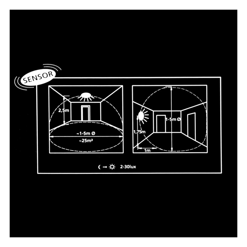 EGLO 91848 - Lampa Plafon Kinkiet LED ELLA 1xLED/18W biały/opalone szkło