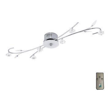 EGLO 91975 - LED sufitowa lampa BAREGA 1 6xG4/20W + LED/4W + pilot zdalnego sterowania