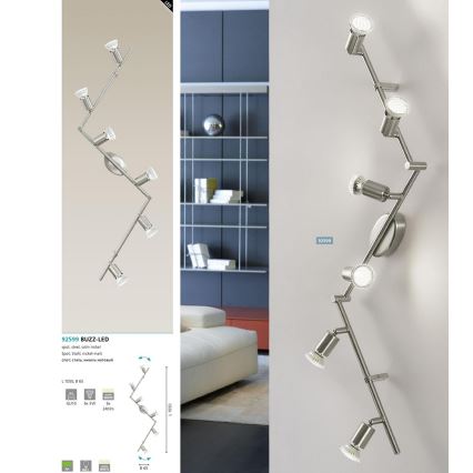 Eglo - LED Oświetlenie punktowe 6xGU10-LED/2,8W/230V