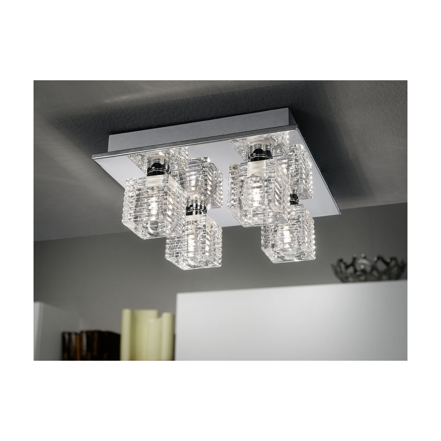 Eglo 92656 - Stropní svítidlo QUARTO 1 4xG9/33W/230V