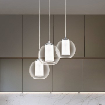 Eglo 92762 - Lampa wisząca na linkach BOLSANO 3xE27/60W