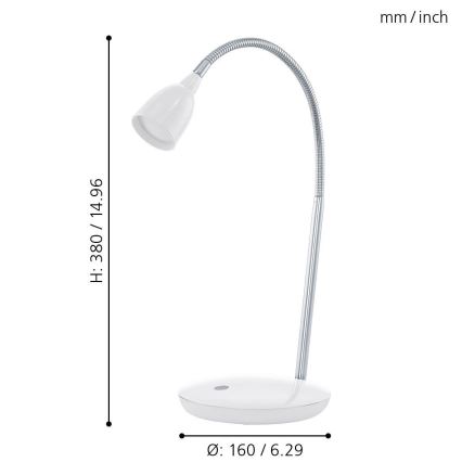 Eglo - lampka biurkowa LED/3W/230V