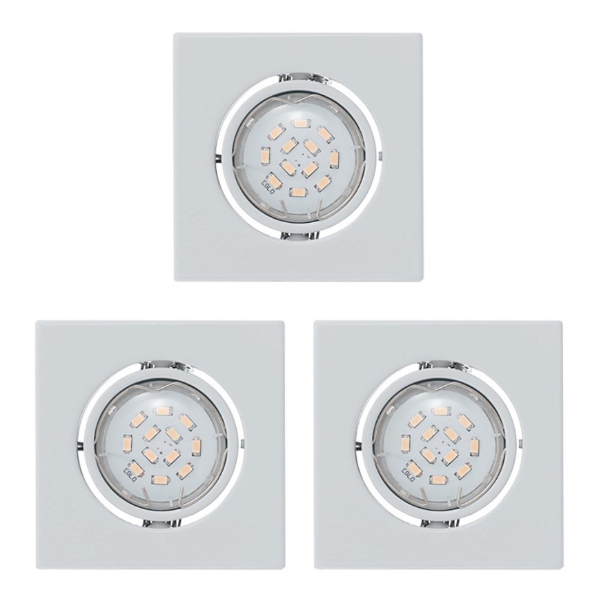 Eglo 93245 - ZESTAW 3x LED oprawa wpuszczana IGOA 3xGU10/5W/230V