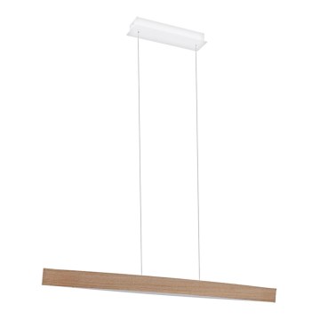 Eglo 93342 - Lampa wisząca LED FORNES LED/24W/230V dąb