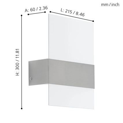 Eglo - LED lampa zewnętrzna 2xLED/2,5W/230V