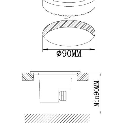 Eglo - LED Lampa zewnętrzna najazdowa LED/2,5W/230V IP67