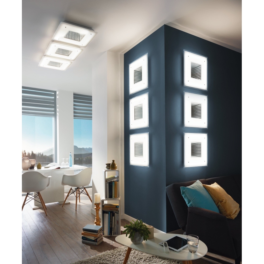 Eglo 93659 - LED Plafon LICOSA LED/24W + LED/2,6W + Pilot zdalnego sterowania