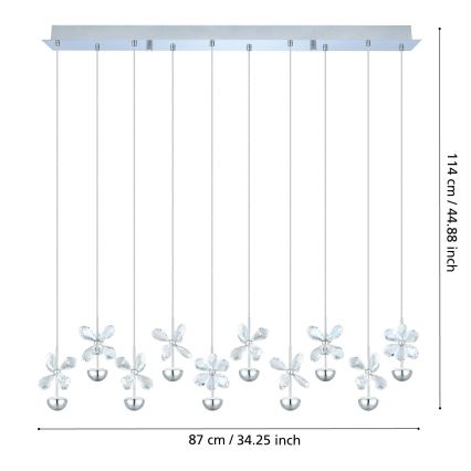 Eglo - Żyrandol LED na lince LED/25W/230V