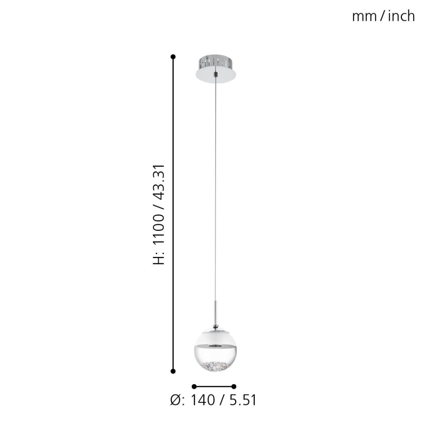 Eglo - Lampa wisząca LED LED/5W/230V